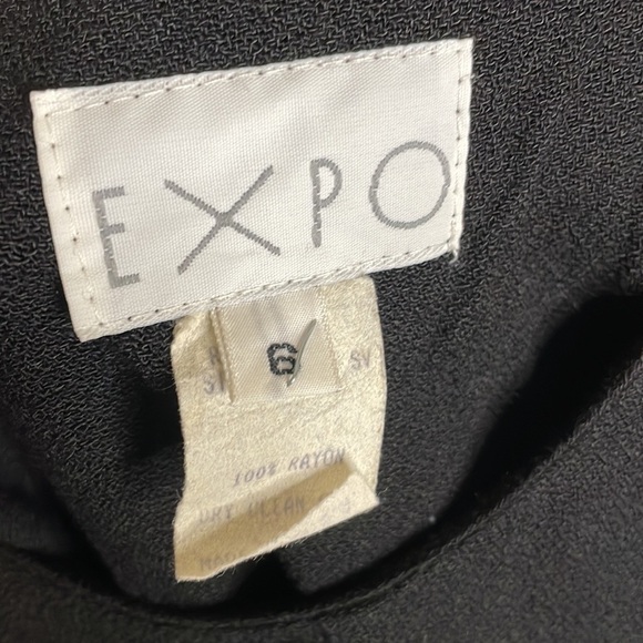 EXPO Wide Leg Romper Black with Jewel Buttons size 6 - Picture 2 of 10